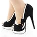 Show Story Sexy Womens 2 Tone Bow Peep Toe Platform Stiletto Pumps Shoes,YFA1501