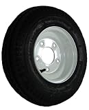 5-hole 8 x 3.75 White Trailer Wheel & Tire (590 lb. capacity)