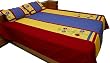 Cotton Bed Sheet Pillow Cases Flat-Sheet Queen Size Cotton Fabric Embroidery Patchwork India(bshtp117)