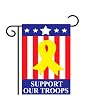 Support Our Troops (5 Stars) Garden Flag Indoor/outdoor 13.5" X 18"