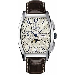 Longines Watches- Longines Evidenza Automatic Chronograph Moon Phase Mens Watch by Longines
