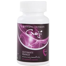 BodySpec Goji Berry Capsules 60 x 1,000 mg (250 mg of 4:1 extract)
