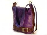 Kleiner Ledershopper, violett/braun - 