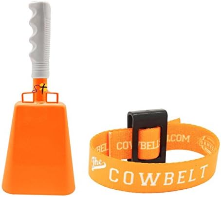 Various Sizes and Team Colors Cowbell with Stick Grip Handle Bell for Cheering at Sporting & Wedding Events - Cow Bell by Stewart Trading