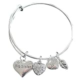 Big Sister Bangle Bracelet- Sister Jewelry- Perfect Gift for Big Sisters