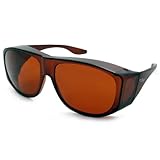Solar Shield Fits-Over Sunglasses - SS Polycarbonate II Amber / SOLAR SHIELD II AMBER