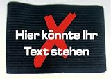 Armbinde bedruckt mit IHREM TEXT / schwarz / 3304