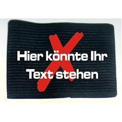 Armbinde bedruckt mit IHREM TEXT / schwarz / 3304