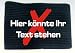 Armbinde bedruckt mit IHREM TEXT / schwarz / 3304