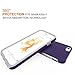 iPhone 6S Plus Case, Team Luxury Clarity Series Violet Ultra Defender Protective Case for Apple iPhone 6 Plus / 6S Plus - Violet/ Gray