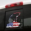 Bear Archery Flag Window Decal