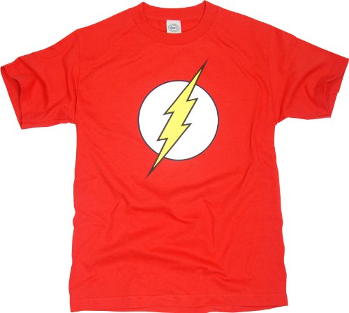  Mens Officially Licensed DC Comics Flash Logo T-Shirt