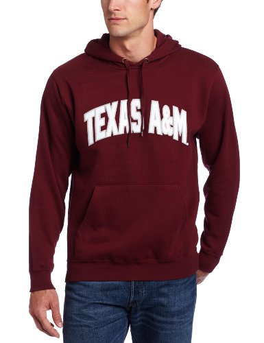 NCAA Men's Texas A&M Aggies Gameday Battle Long Sleeve Hooded Fleece Pullover (True Maroon, XX-Large)