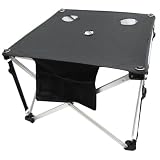 Folding Fabric Picnic Table Side Camping and Beach Beverage Stand