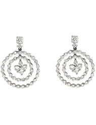 White Gold Heart Earring