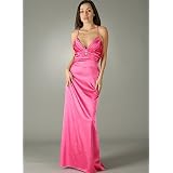 PleatedStrappyLaceTieBackDressforBridesmaidFormalProm
