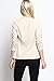 TheMogan Women's Essential Ruched 3/4 Sleeve One Button Blazer Fitted Jacket