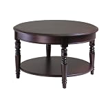 Winsome Whitman Round Coffee Table with Carved legs