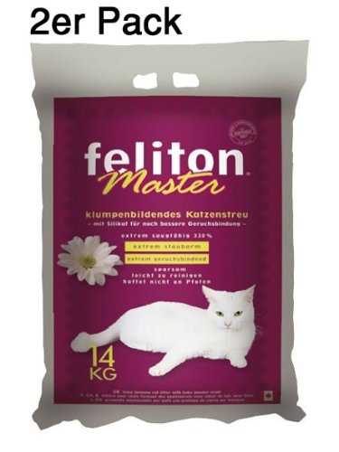 2 x Feliton Master Katzenstreu 14kg