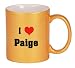 I Love/Heart Paige Coffee Mug in Metallic Colors