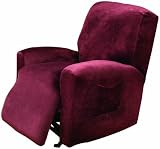 TexStyle Slipcover Plush Recliner, Merlot