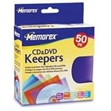 Memorex CD/DVD Keepers (50-Pack, Plastic Sleeves)