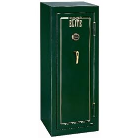 Stack-On GSX-516-DS 16-Gun Convertible ETL Rated Fire Resistant Safe with Combination Lock, Green