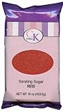 16 oz Sanding Sugar-Red: 1 Count