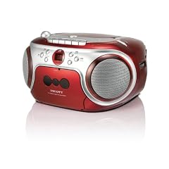 Scott The Essential Line B10RD EL Tragbares Stereo Radio (CD-/MP3-Player, Radiorecorder) rot