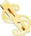 14K Gold Dollar Sign Money Clip
