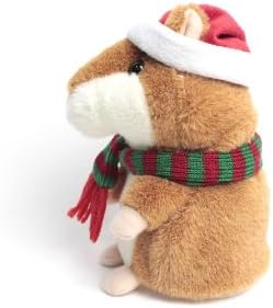 Eioo Tech Cute Mimicry Hamster Copy Voice Pet Talking Teddy Xmas Christmas Toy Teddy(Brown)