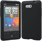 Black Rubberized Hard Cover Protector Case for AT&T HTC Aria