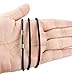 ORAZIO 3MM Leather Necklace for Men Women Rope Cord Chain Stainless Steel Clasp, 20 inches