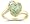 Heart Shaped Green Amethyst and Diamond Curve Ring in 14K Yellow Gold