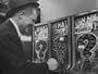 Man Playing with Fortune Telling Games For a Penny Photographic Poster Print by Nina Leen, 24x18