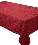 70X108" DAMASK TABLECLOTH PLUM