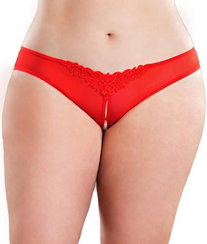 Oh La La Cheri Women's Crotchless Thong With Pearls