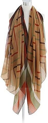 Women Classic Stripes Cotton Scarf