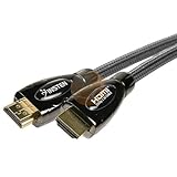 INSTEN Super High Resolution GOLD 50 ft HDMI Male Cable 1080p 1.3b Black for HDTV / Plasma / LCD / PS3
