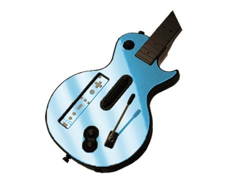 Guitar Hero III 3 (GH3) for Nintendo Wii Skin - NEW - SKY CHROME MIRROR system skins faceplate decal mod