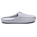 Ofoot Men's & Women's Cozy Cotton Closed Toe Memory Foam Anti-slip Indoor Slippers with Buttons Design