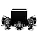 KEF KHT2005.3GB 5.1 Subwoofer/Satellite System with KUBE2 (Gloss Black)