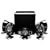 KEF KHT2005.3 5.1 Subwoofer/Satellite System with KUBE-2 (Gloss Black)