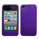 Purple Silicone Case / Skin / Cover for Apple iPhone 4 / 4G