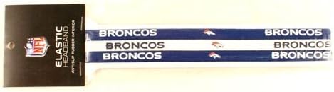 NFL Officially Licensed 3-pack Elastic Headbands (Denver Broncos)