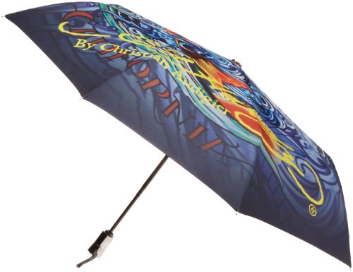 Ed Hardy Women's Mini Auto Open Auto Close Umbrella,
