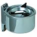Continental 132, Metal Ash Receptacle with Hinged Top, 4" Diameter x 3-13/16" Height x 2-5/16" Depth, Chrome (Pack of 12) (Case of 12)