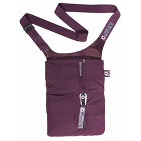  slotBaron shoulder bag with an array of slots Berry- sbn37N