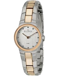 Skagen Womens 430SSRX Denmark White Dial Watch