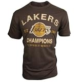Apparel : Los Angeles Lakers -Banner Supply Co.- Charcoal Scrum Tee